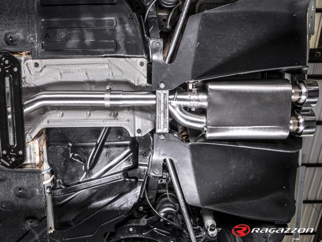 Ragazzon rear silencer group N 129mm centered Sport Line