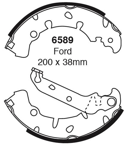 A6589 EBC Premium Brake shoes