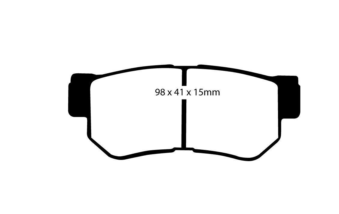 A1392 EBC Blackstuff Bremsbeläge hinten