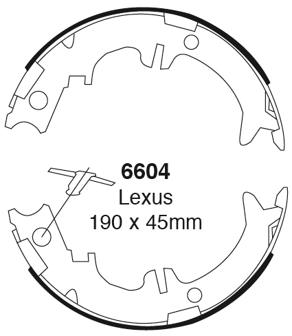 EBC Premium Hand brake shoes
