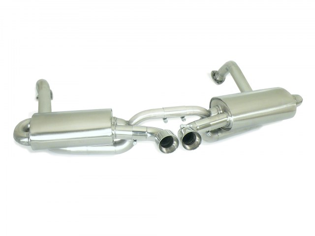 50-0544-58 Ragazzon catalyst replacement pipes group N left/right + Duplex rear silencer2x 90mm round centered Sport Line