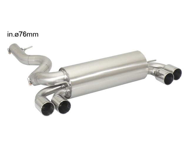 Ragazzon Duplex-Endschalldämpfer 2x 80mm rund Race Line versetzt