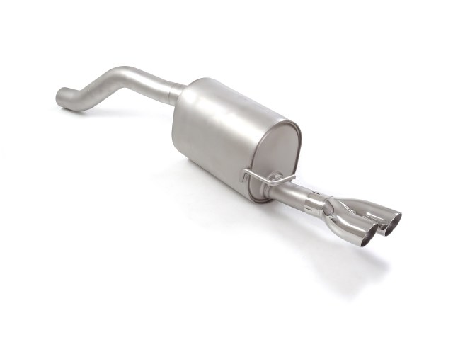 Ragazzon rear silencer 1x 2x70mm round Sport Line staggered