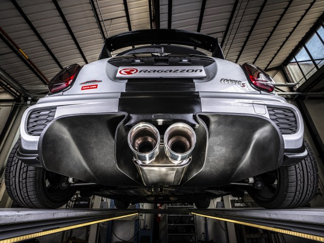 Ragazzon rear silencer 129mm centered Sport Line