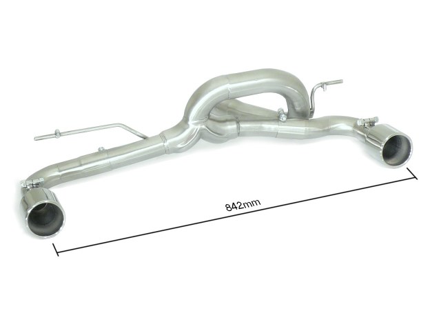 Ragazzon Duplex-Endrohre Gruppe N 1x 90mm rund