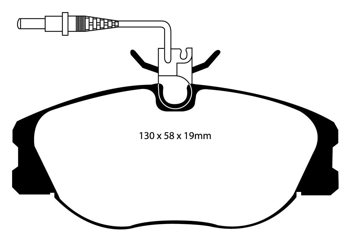 A1108 EBC Blackstuff Bremsbeläge vorne