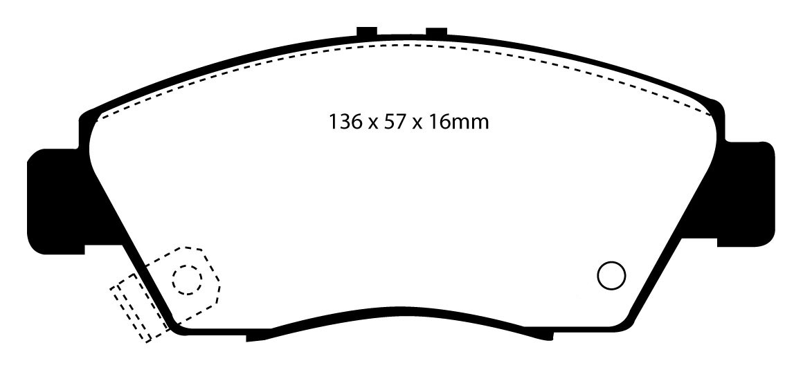 A0891 EBC Blackstuff Bremsbeläge vorne