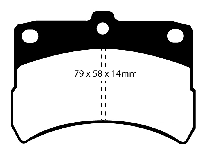 A1335 EBC Blackstuff Bremsbeläge vorne