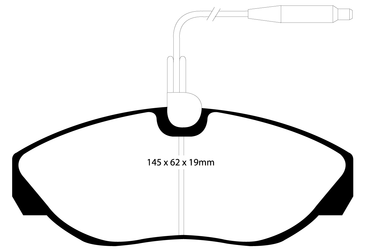 A1024 EBC Blackstuff Bremsbeläge vorne