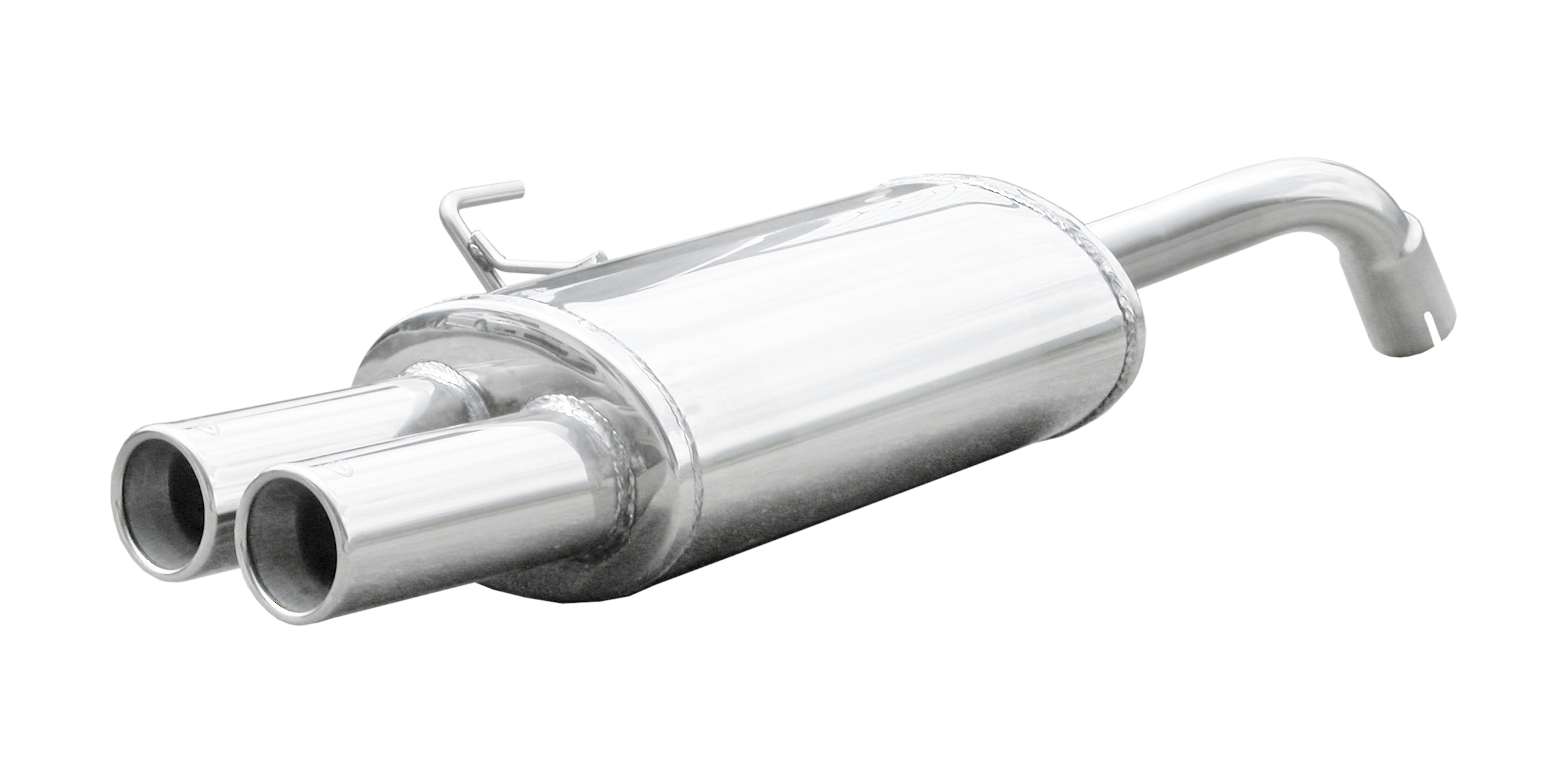 Inoxcar Rear silencer 2x 80mm round