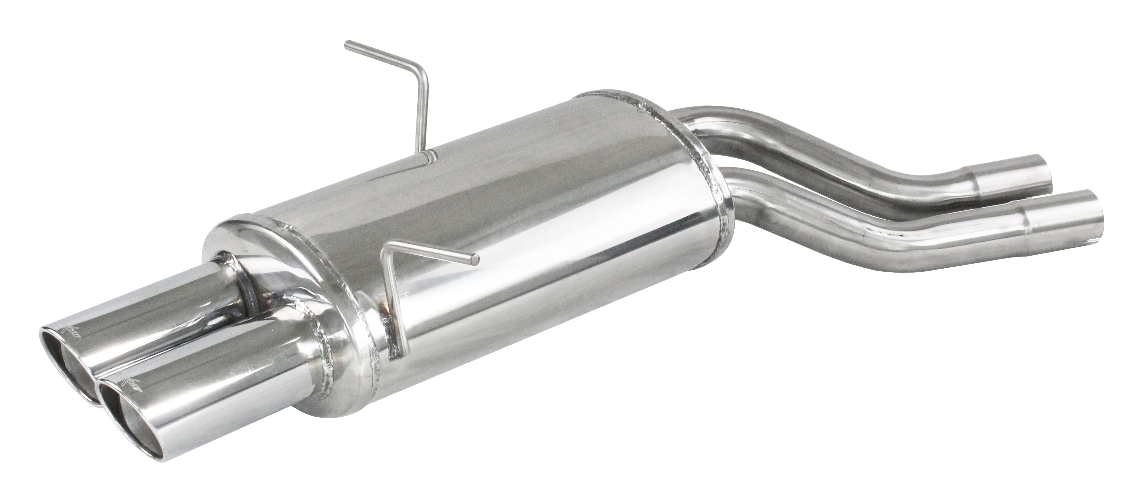 OVBM-12-08-10-XR80 Inoxcar Rear silencer 2x 80mm round X-Race