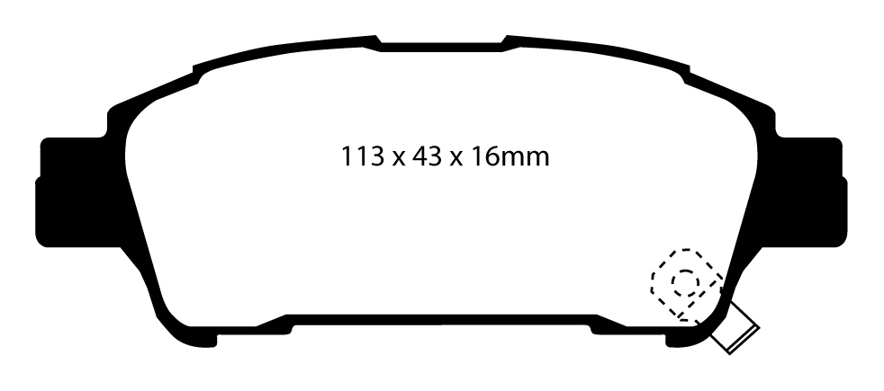 A1401 EBC Greenstuff Bremsbeläge hinten