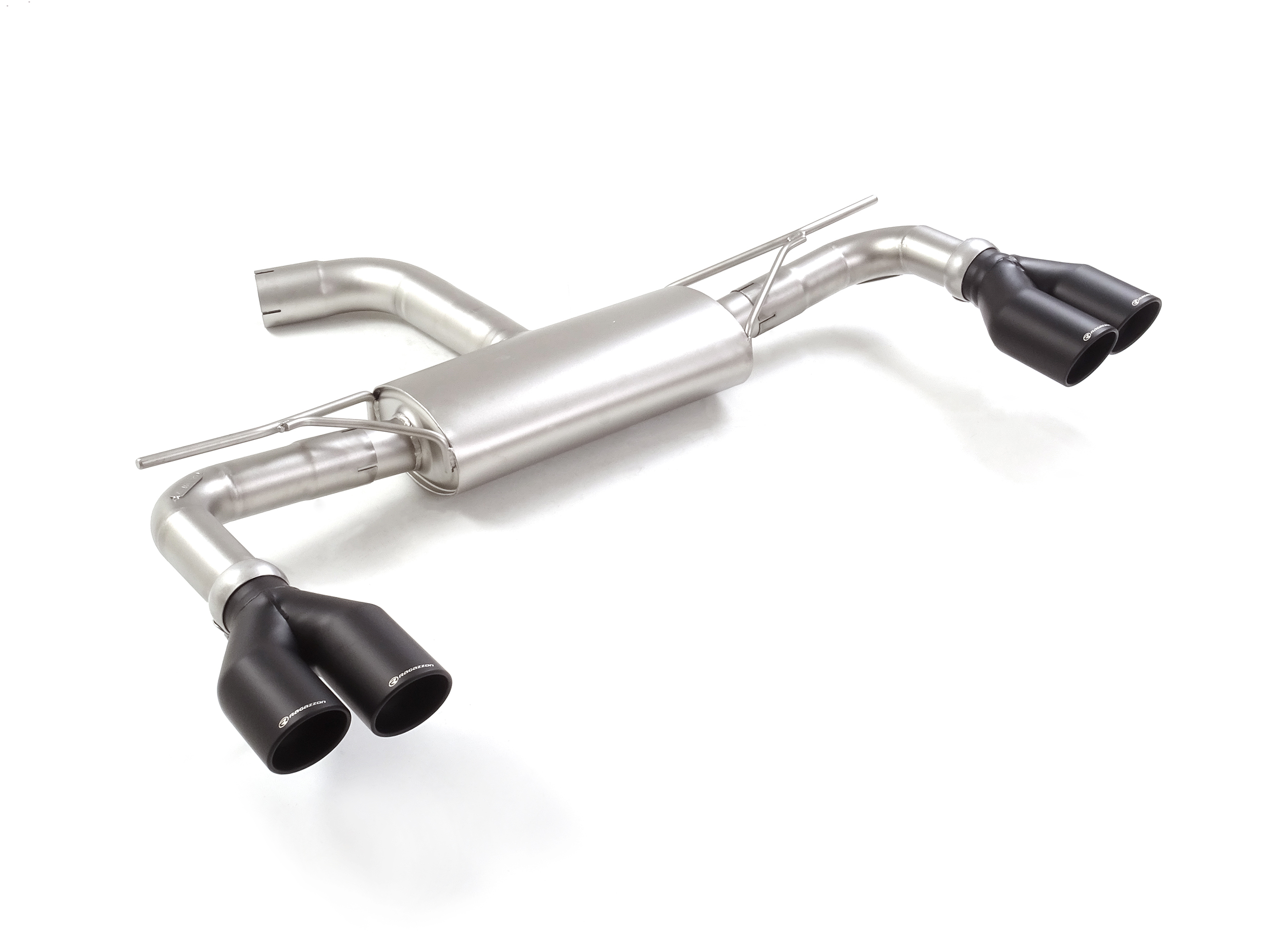 Ragazzon Duplex-Endschalldämpfer 2x80mm rund Sport Line