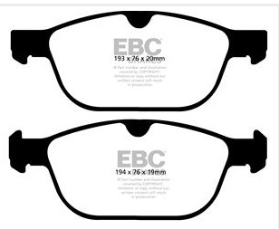 A2018 EBC Blackstuff Bremsbeläge vorne