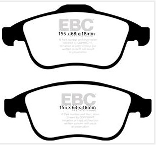 A2071 EBC Yellowstuff Bremsbeläge vorne