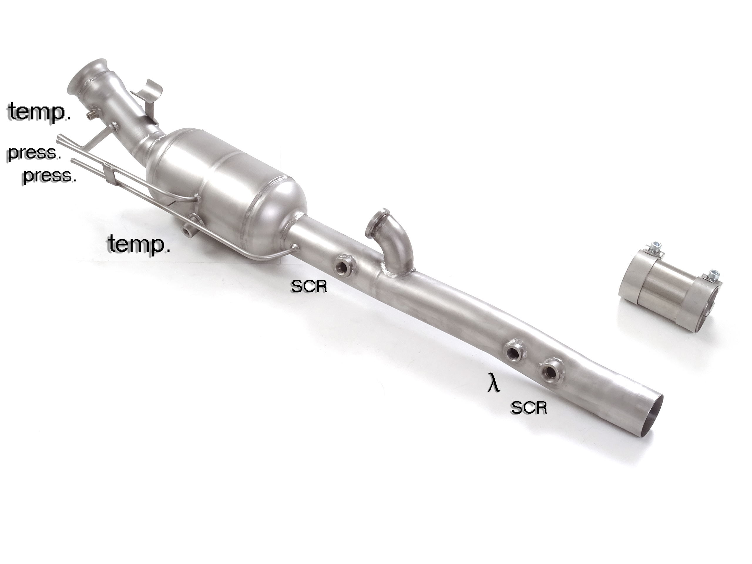 54-0420-01 Ragazzon Katalysator Gruppe N + Partikelfilter-Ersatzrohr Gruppe N