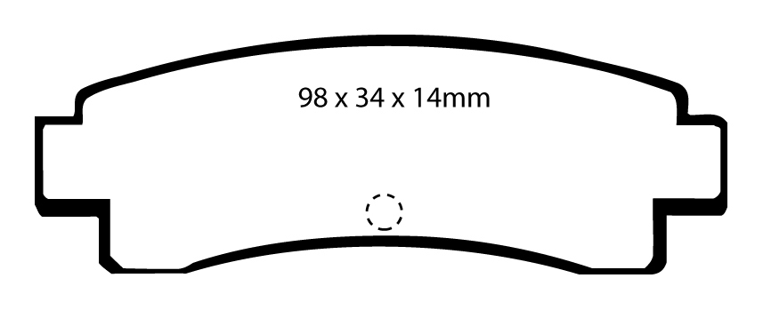 A0682 EBC Blackstuff Brake pads rear