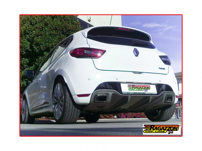 Renault_Clio_IV_RS_58-0614-00_2BosksAoLekmJu Ragazzon Duplex-Endschalldämpfer für die original ästhetische Endröhre