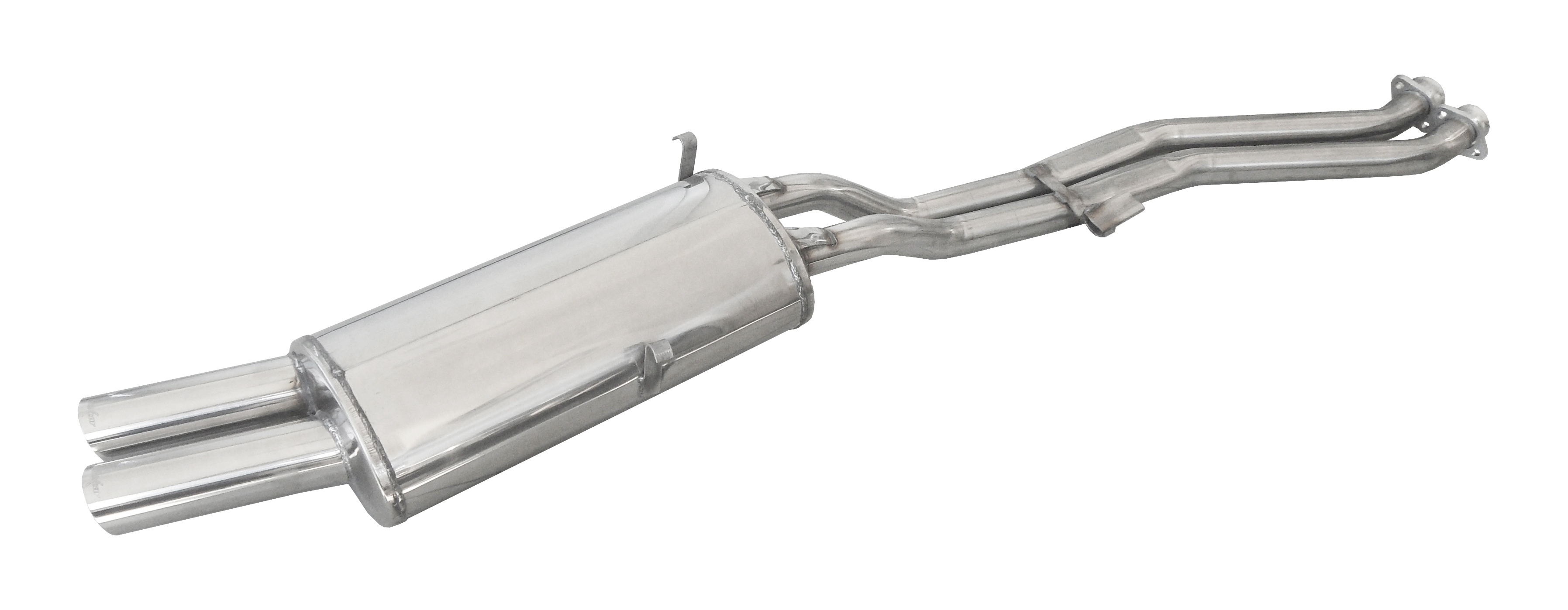Inoxcar Rear silencer 2x 70mm round Racing