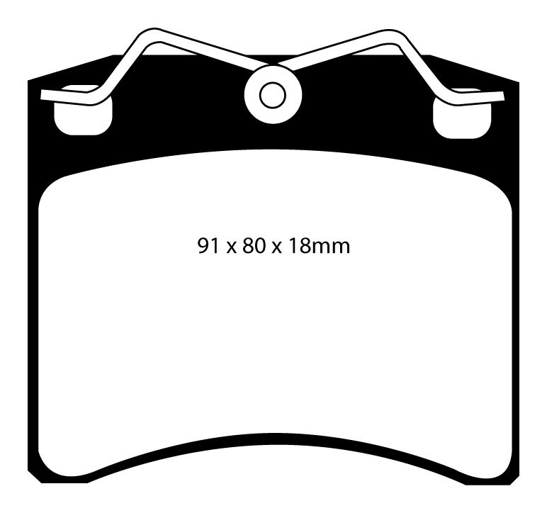 A1116 EBC Blackstuff Brake pads front