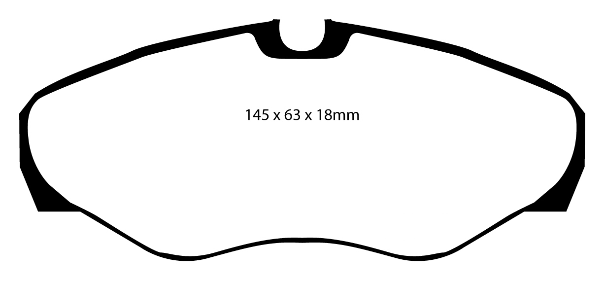 A1393 EBC Blackstuff Bremsbeläge vorne