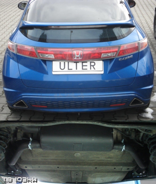 Ulter Sport Duplex Endschalldämpfer ohne Endrohre
