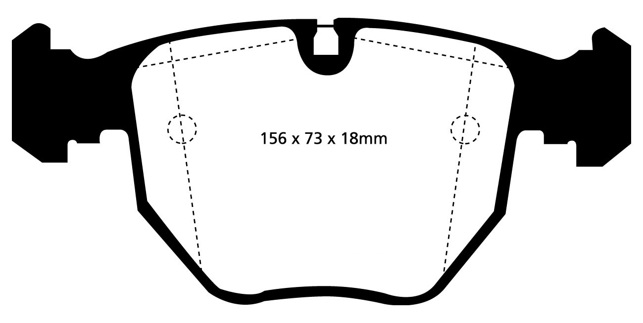 A1036 EBC Blackstuff Bremsbeläge vorne