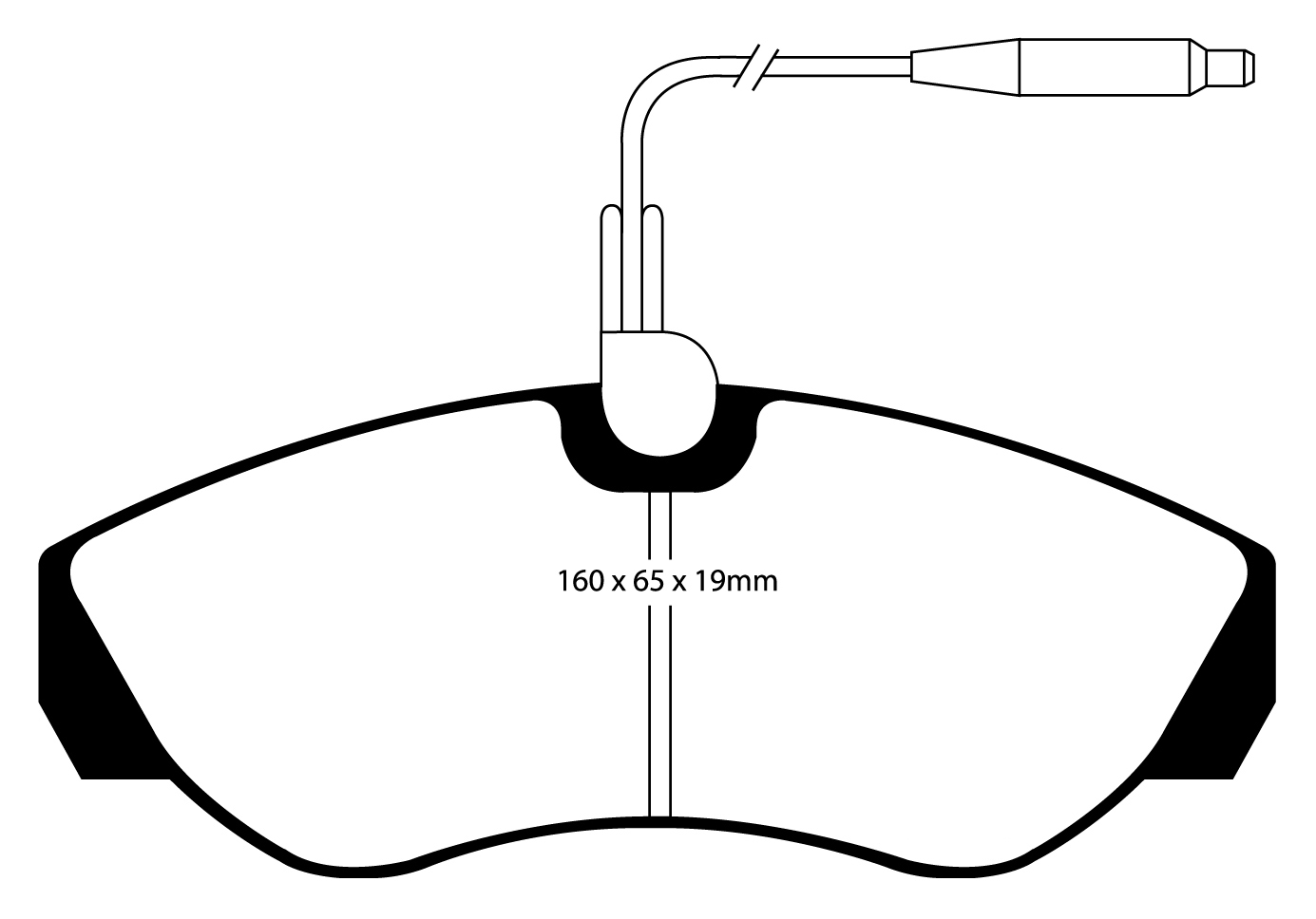 A1025 EBC Blackstuff Bremsbeläge vorne