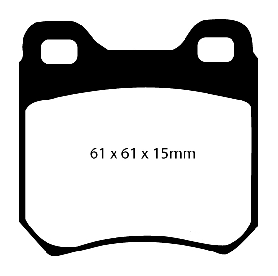 A0676 EBC Blackstuff Bremsbeläge hinten
