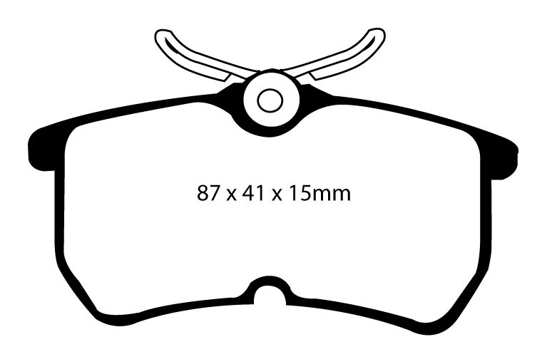 A1218 EBC Blackstuff Brake pads rear