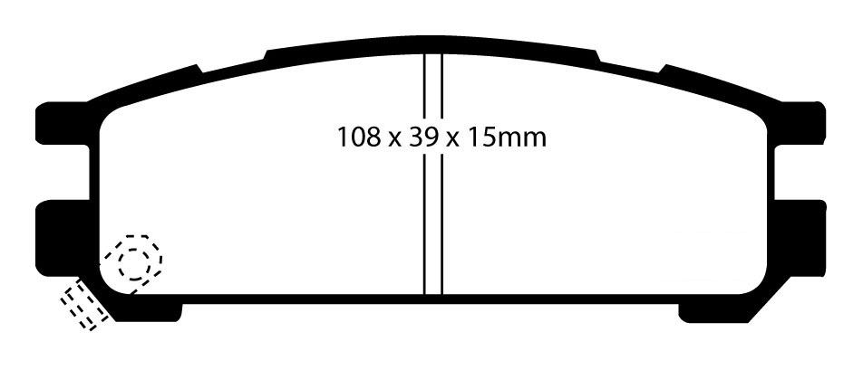 EBC Bluestuff NDX racing brake pads rear