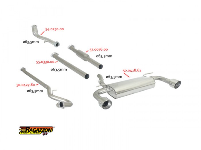 Toyota_GT86_linea2 Ragazzon Mittelrohr Gruppe N