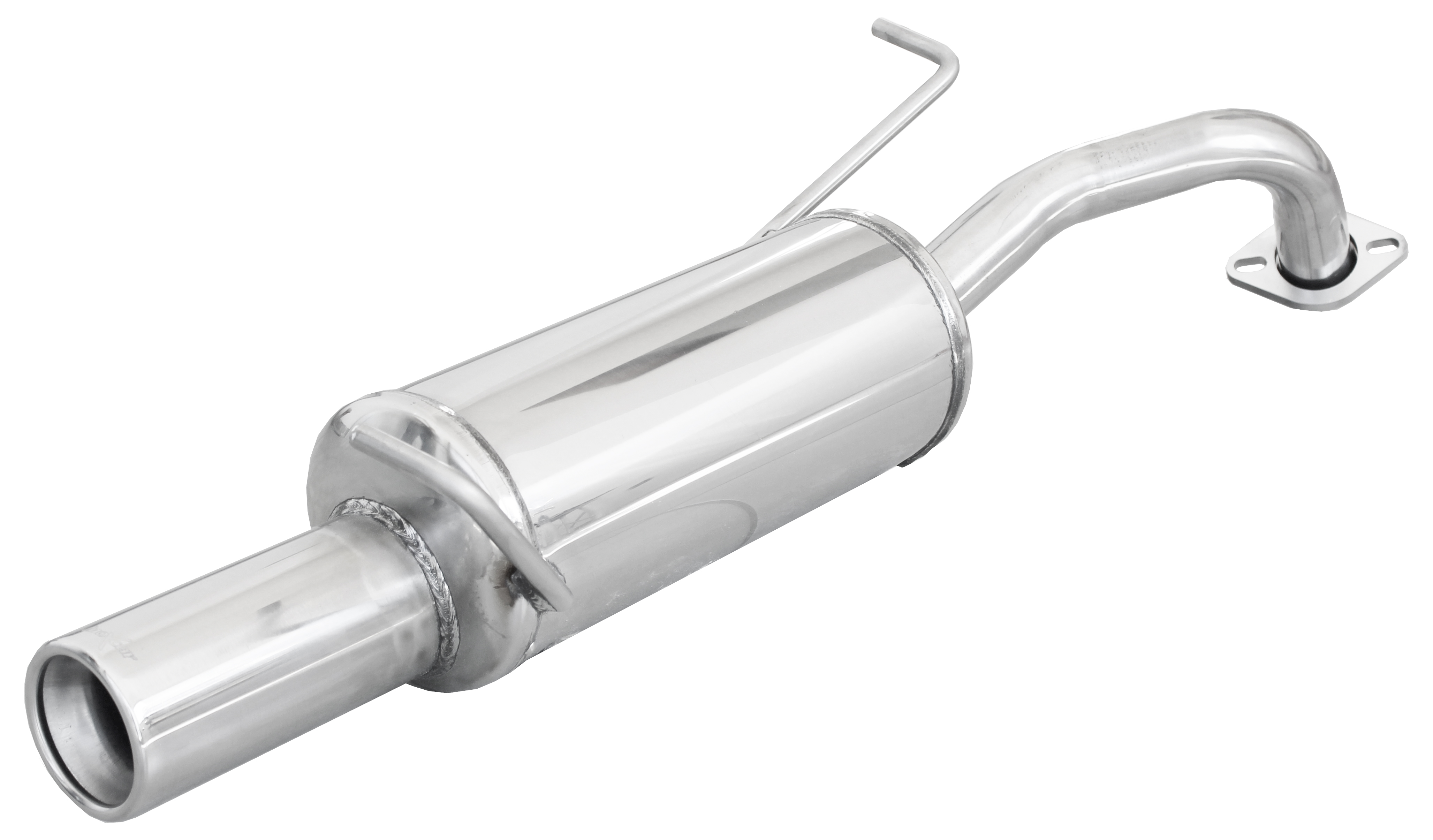Inoxcar Endschalldämpfer 1x 80mm rund