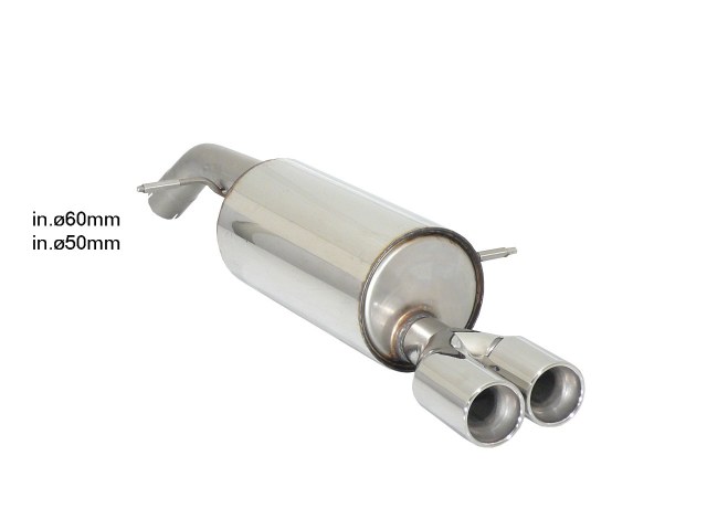 Ragazzon Endschalldämpfer 2x 80mm rund versetzt