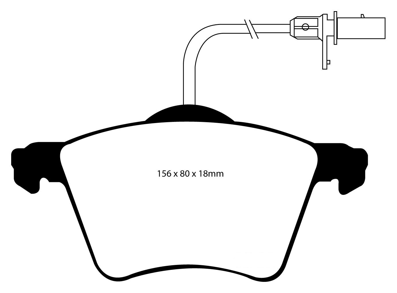 A1368 EBC Blackstuff Bremsbeläge vorne