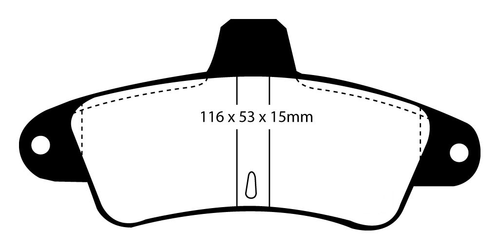 A0960 EBC Blackstuff Bremsbeläge hinten