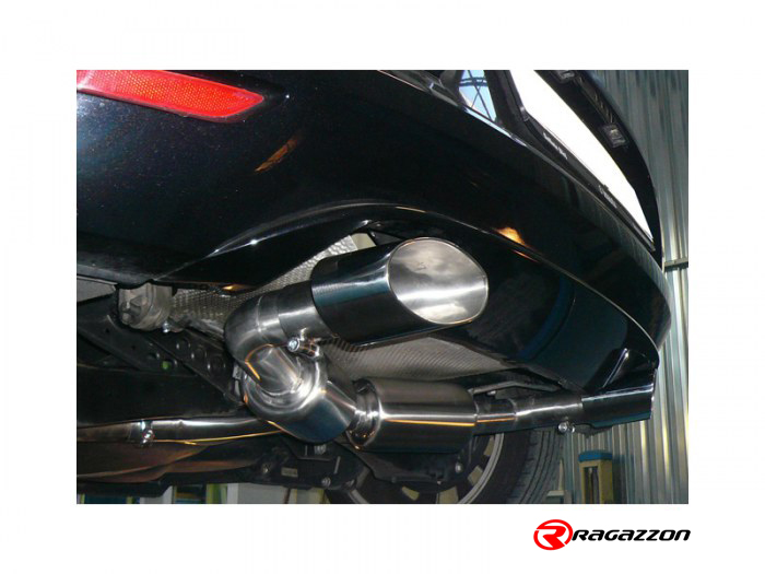 Ragazzon Duplex-Endschalldämpfer 1x 135x90mm oval Sport Line