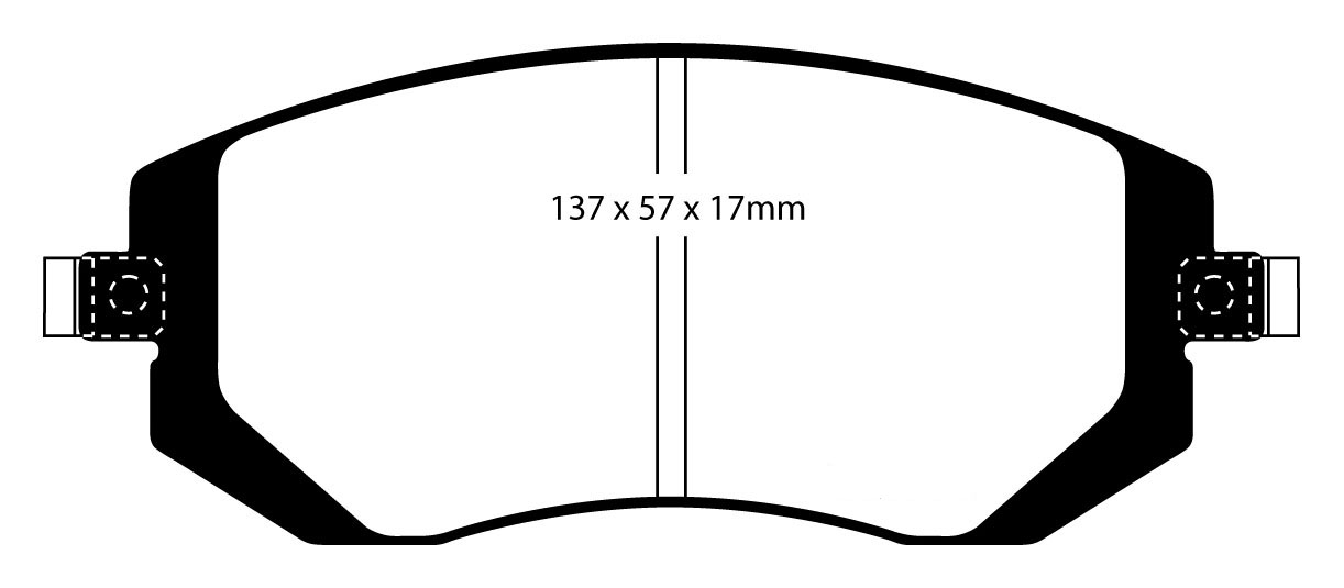 A1661 EBC racing brake pads RP1 front
