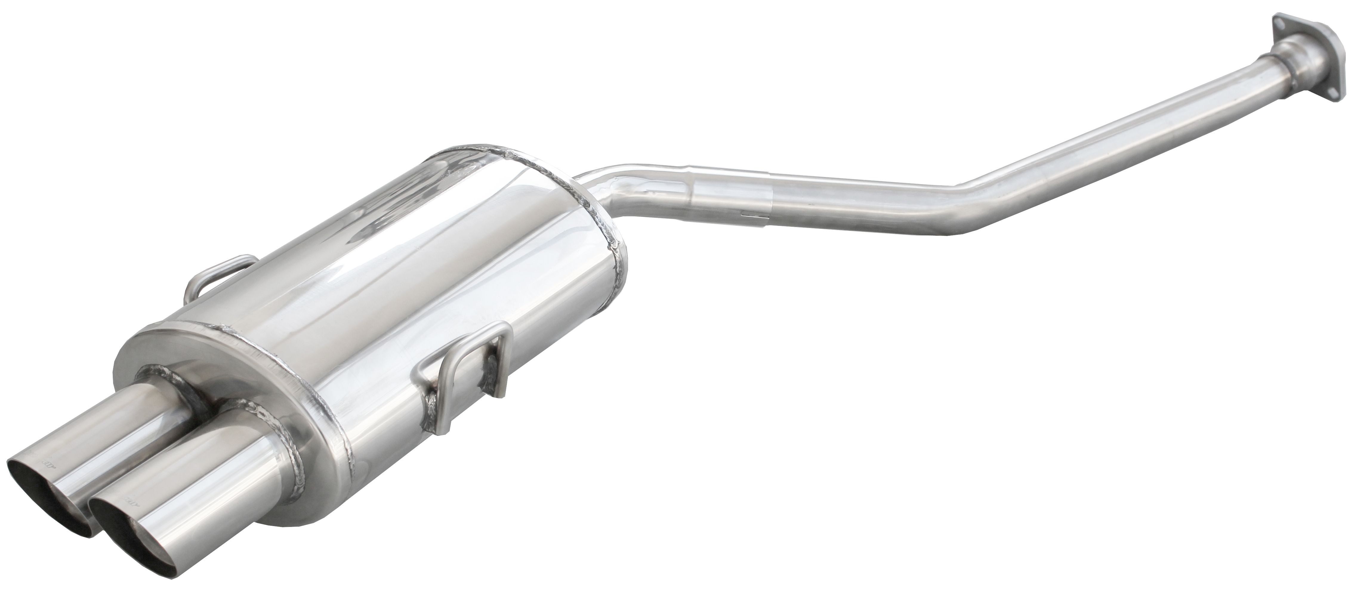 Inoxcar Rear silencer 2x 80mm round Racing