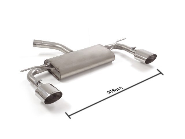 Ragazzon Duplex Endschalldämpfer 1x 135x90mm oval Sport Line