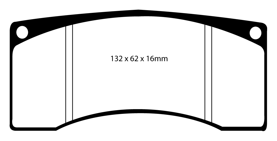 A0016 EBC racing brake pads RP1 front