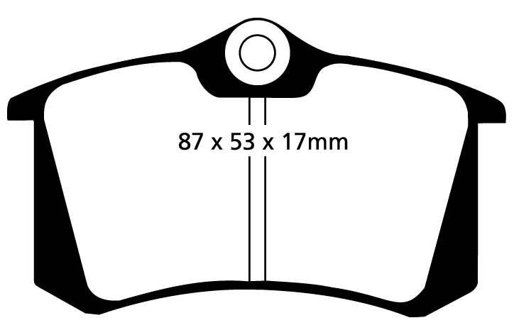 A1230 EBC Blackstuff Brake pads rear