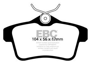 EBC Redstuff Brake pads rear