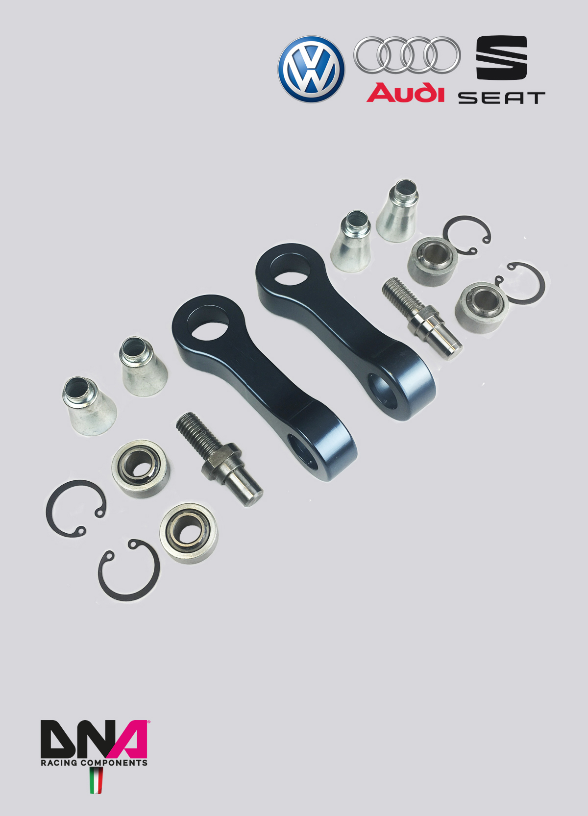 PC1244-1 DNA Racing Koppelstangen hinten Uniball