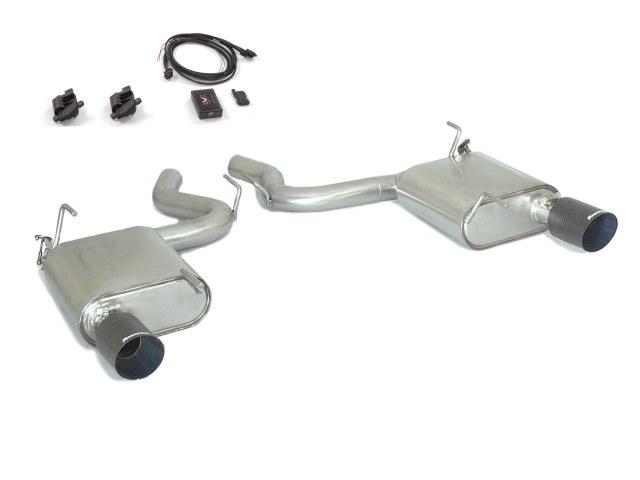 Ragazzon Duplex-Endschalldämpfer mit pneumatischer Abgasklappe und Fernbedienung und 1x 102mm rund Sport Line Ragazzon Duplex-Endschalldämpfer mit pneumatischer Abgasklappe und Fernbedienung und 1x 102mm rund Sport Line