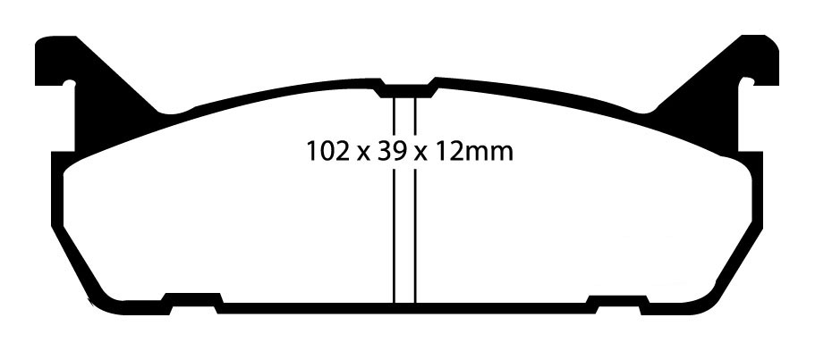 A0828 EBC Yellowstuff Brake pads rear