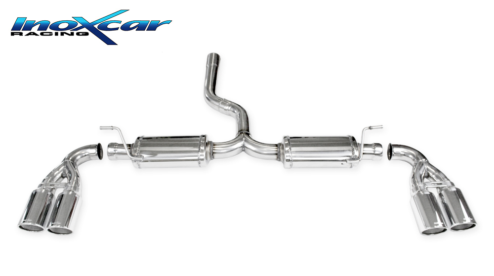 Inoxcar Duplex Endschalldämpfer 2x 90mm rund X-Race Inoxcar Duplex Endschalldämpfer 2x 90mm rund X-Race