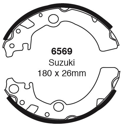 A6569 EBC Premium Bremsbacken