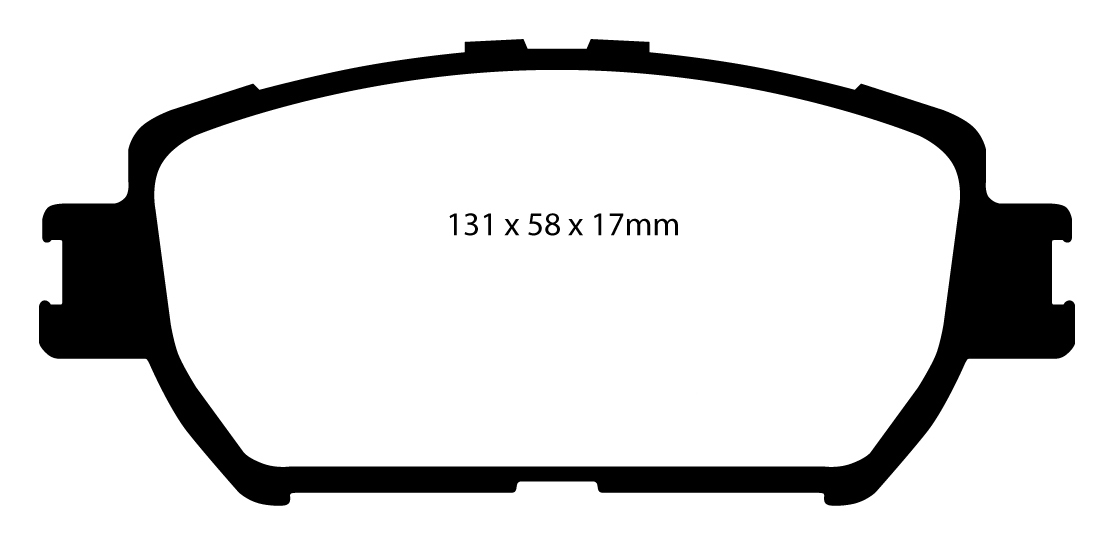 A1642 EBC Blackstuff Bremsbeläge vorne
