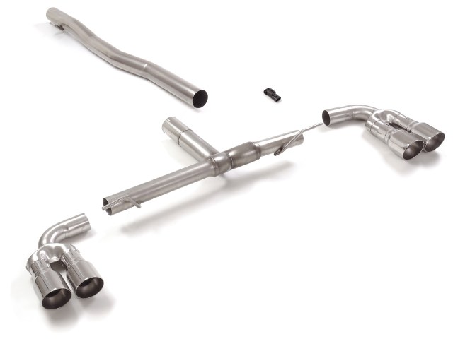 Ragazzon Duplex Endrohre Gruppe N 2x 90mm rund Sport Line versetzt